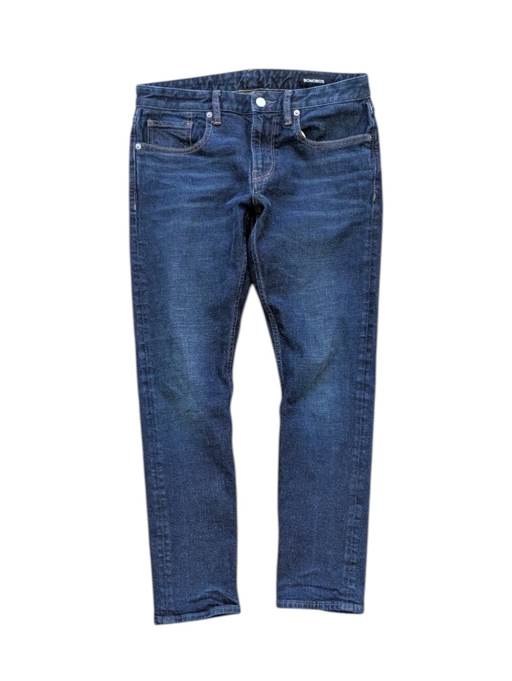 Bonobos Men's Tailored Fit Stretch Jeans Dark Wash Blue Denim 30x30